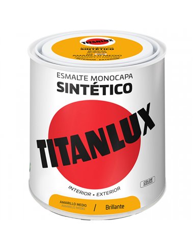 ESMALTE AMARILLO MEDIO 750ml 568 TITANLUX