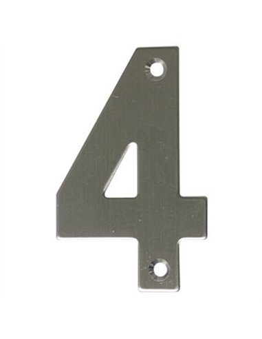 NUMERO 4 INOX 10cm 6772 AMIG