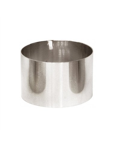 MOLDE EMPLATAR INOX REDONDO 8x4cm 3692 LIFESYLE
