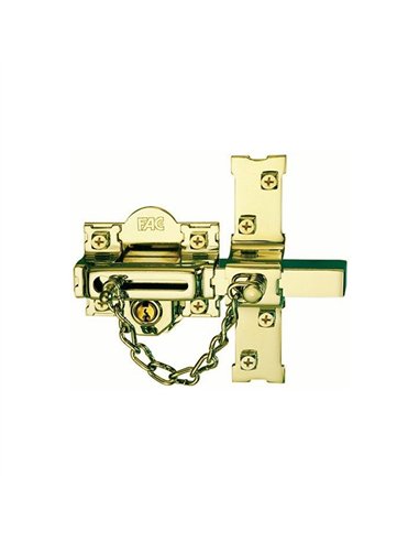 CERROJO 307L/80 IZQ LLAVE/LLAVE BOMB. PERFIL DORADO FAC