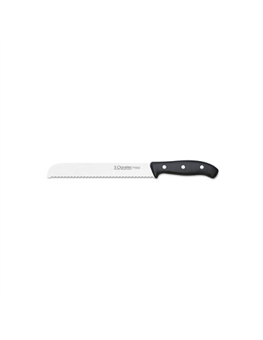 CUCHILLO PAN 20cm MANGO POLIPROPILENO 0958 3 CLAVELES