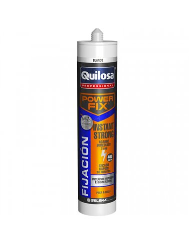 CARTUCHO ADH MONTAJE POWER FIX INSTANT STRONG BLANCO QUILOSA