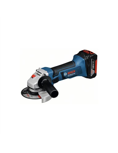 DESBARBADORA 125mm GWS 18V-7 CON 2 BATERIAS 4Amp BOSCH