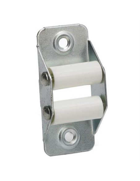 GUIACINTA PERSIANA METAL 2 POLEAS PLASTICO BLANCO  B-5/0 70050048