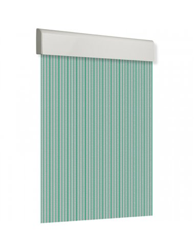 CORTINA PUERTA 90x210cm PLANA TOSCA nÂº7 CRISTAL-VERDE