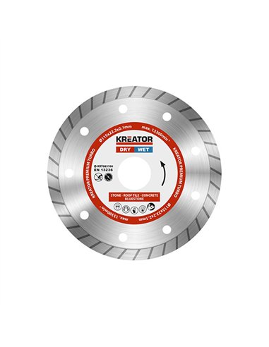 DISCO DIAMANTE TURBO 230mm CONTINUO KRT083102 KREATOR