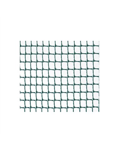 ROLLO 25mt TELA PLASTICO VERDE 10x10mm 2017222 CUADRANET NORTENE