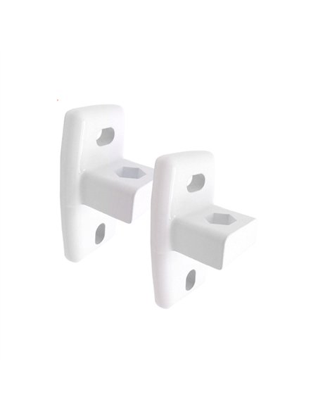 JUEGO 2 SOPORTE PARED TOLDO BLANCO 10433 MICEL