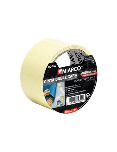 ROLLO CINTA PEGAR DOBLE CARA 10mt x5cm DC-850 MIARCO