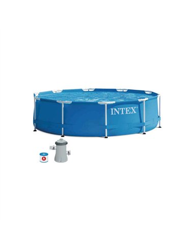 PISCINA METAL FRAME 366x76 C/DEPURADORA TIPO A 28212NP INTEX