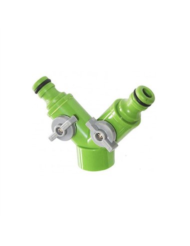 Adaptador grifo c/llave 2 salidas plastico 3602039 gsc