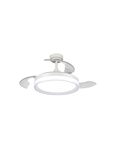 VENTILADOR TECHO 3 ASPAS PLEGABLES 107cm 36w MOTOR DC LEDME