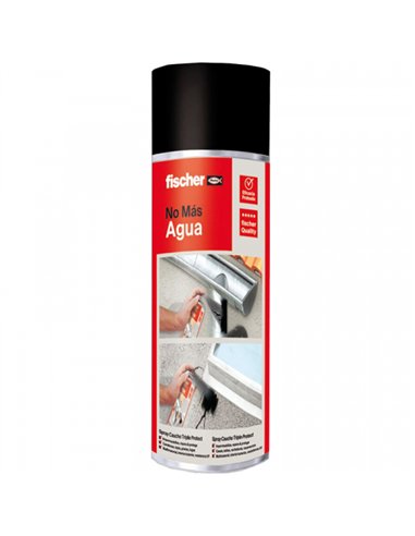 Spray caucho impermeabilizante negro no mas agua 500ml 535747 fischer