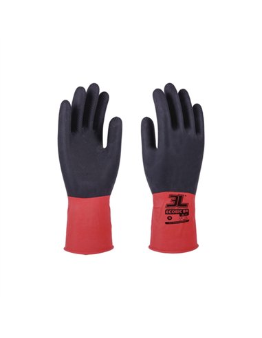 PAQ. 12 GUANTES LATEX FLOCADO ECOBIC BR GRANDE T.9 3L