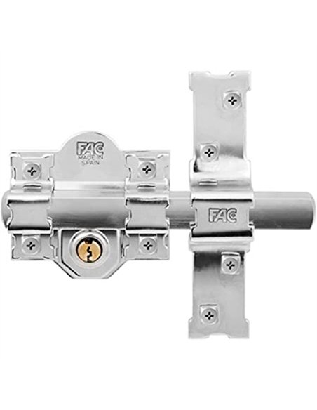 CERROJO 301L/120 LLAVE/LLAVE BOMB. PERFIL CROMO FAC