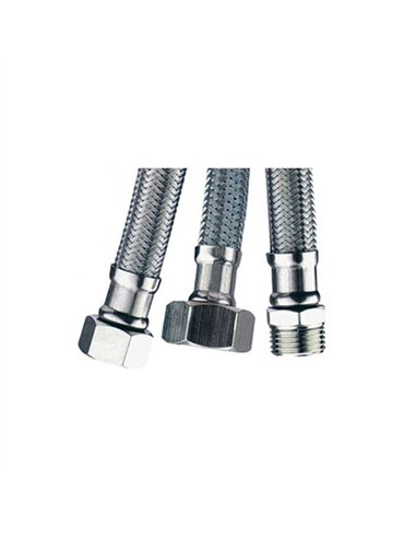 Conexion latiguillo inox h-h 3/8 25cm 14344