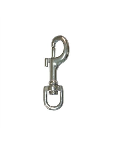 LLAVERO MOSQUETON ZAMAK NIQUELADO 76mm