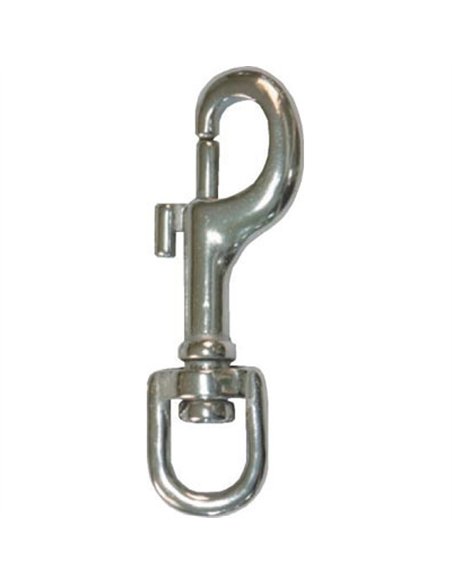 Llavero mosqueton zamak niquelado 76mm
