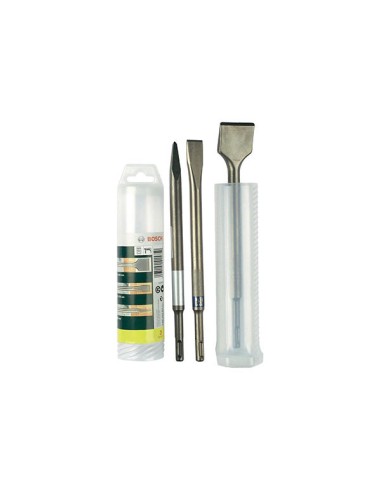 JUEGO 2 CINCEL SDS PLUS + 3 BROCAS BOSCH