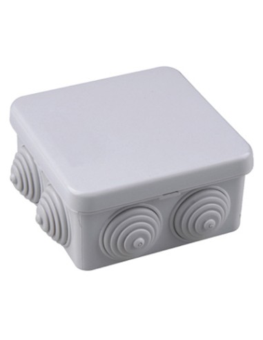 CAJA EMPALMES SUPERFICIE ESTANCA CUAD. 10x10x5,5cm LIN