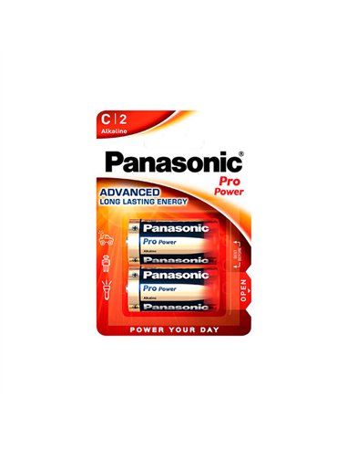 BLISTER 2 PILAS LR14 PRO-POWER XTREME ALKALINA PANASONIC