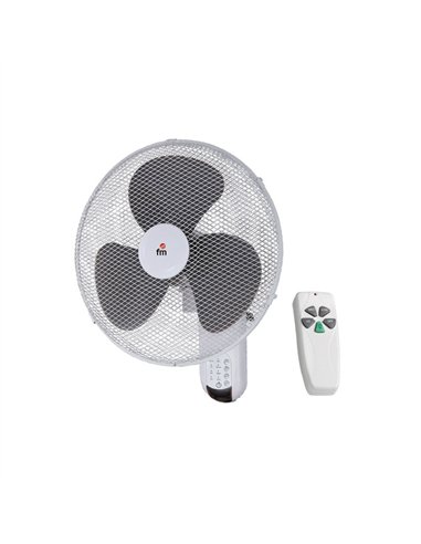 Ventilador pared mando distancia 40cm 45w vm-140m fm