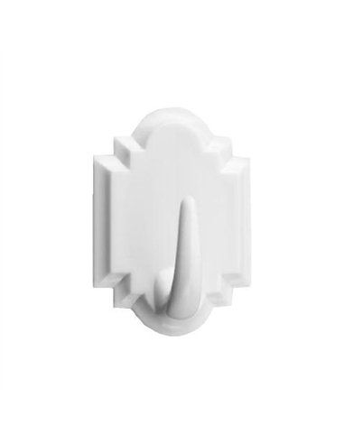 Blister 2 perchas blanca 2061-3 de 45x32mm inofix