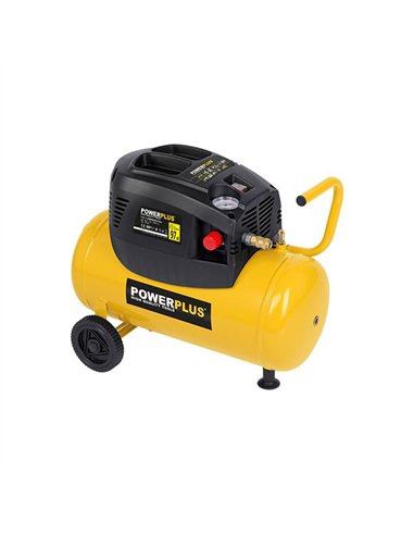 Compresor 24lt 1100w 1.5hp c/accesorios powx1730 powerplus