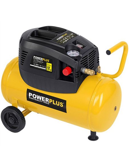 Compresor 24lt 1100w 1.5hp c/accesorios powx1730 powerplus