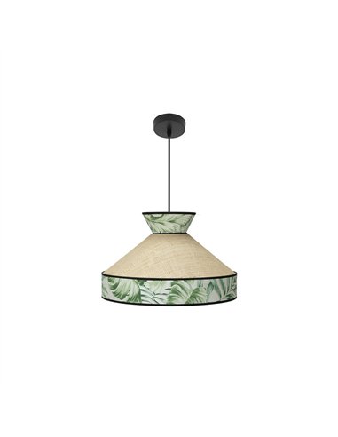 Colgante Constantinopla 1xe27 Beis/verde Regx40x40cm