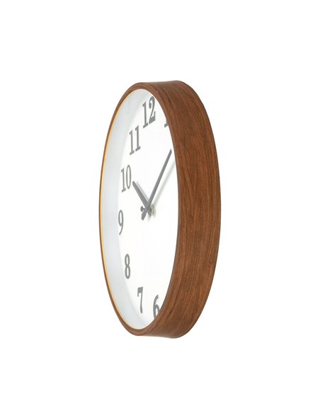 Reloj De Pared Lisbon Madera Osc/blan 30d Mov.cont