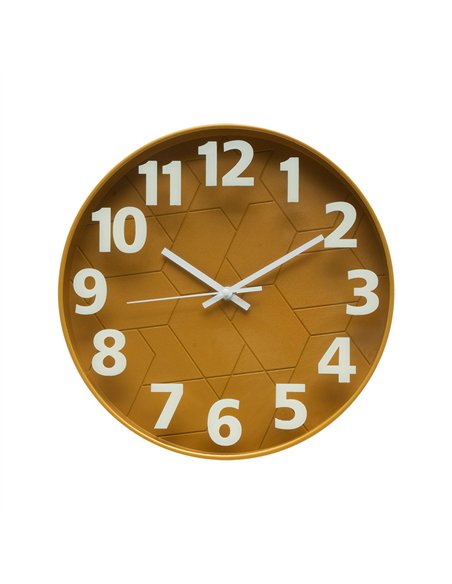 Reloj De Pared Mouse Amarillo 30d Mov.continuo