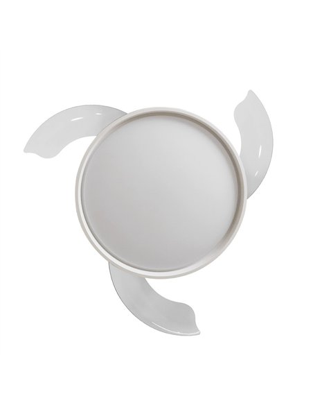 Ventilador Dc Mandarin Blanco 72w 3aspas 108d Reg.intensidad 7200lm 3000-4000-6500k Remoto+memoria+temporizador