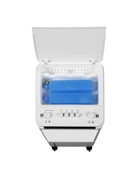 Climatizador Evaporativo Glaciar Blanco 80w 3velocidades 7l  Humidificador, Orientab.acum.frio 56x23,5x26cm