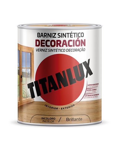 Barniz sintético de decoración incoloro brillante (4l)