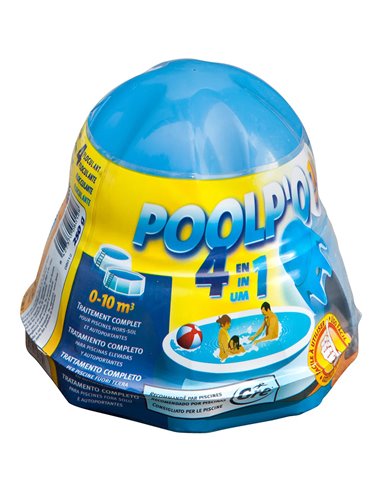 TRATAMIENTO PARA PISCINAS DESMONTABLES POOLP'O 0 - 10 m³ DE 250 g