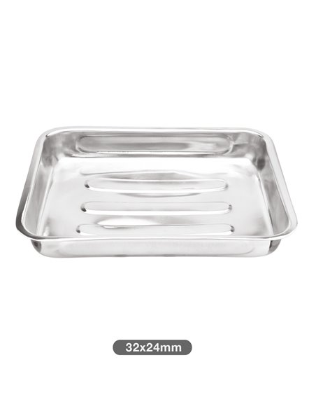 Bandeja horno acero inox 37x28cm