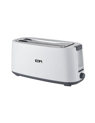 Tostadora doble ranura larga white design 1400w edm