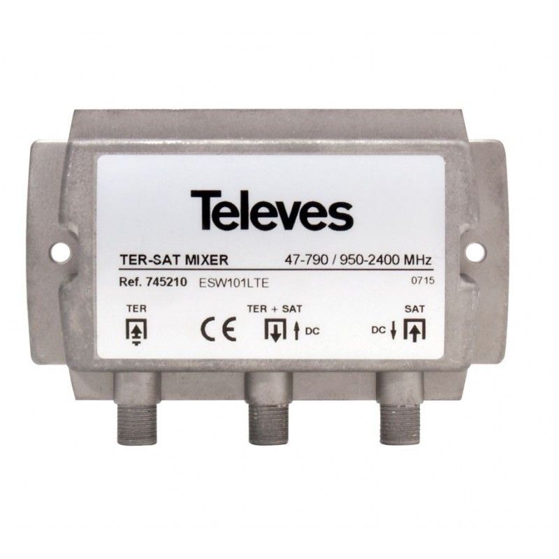 Mixer - signal terrestrisch-und satelliten-tv Televes 745210