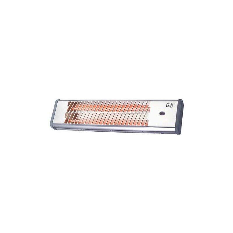 Estufa de cuarzo de baño cromada 600-1200W EDM 07108