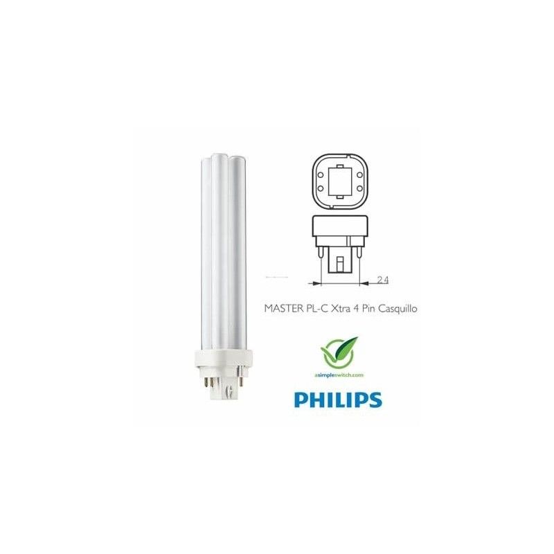 Bombilla de bajo consumo PL-C 4P 26W 830 PHILIPS MASTER 623355