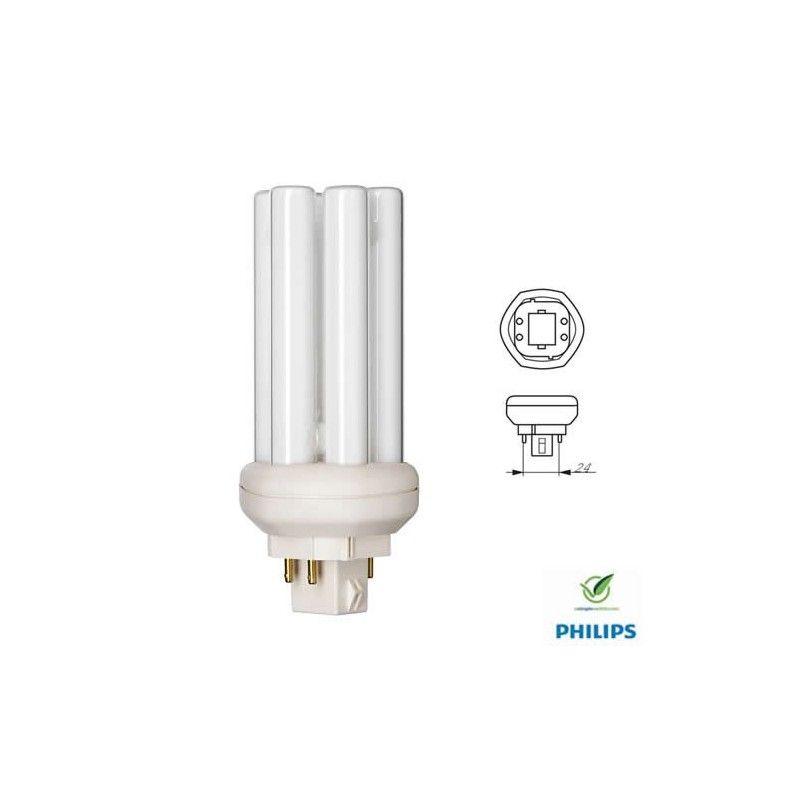 Lampe compacte à économie d'énergie TC-D Dulux D 18W 830 Haute efficacité,  lumière blanc chaud, Osram