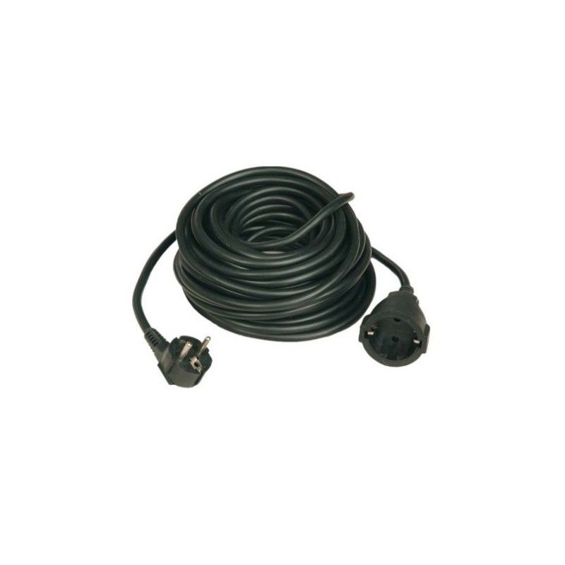 Prolongador negro 3x1.5mm 10 metros 3500W GSC 0100049