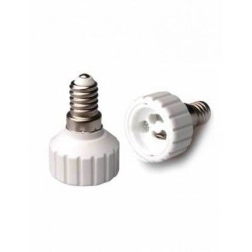 Adaptador de casquillo E14 a GU10