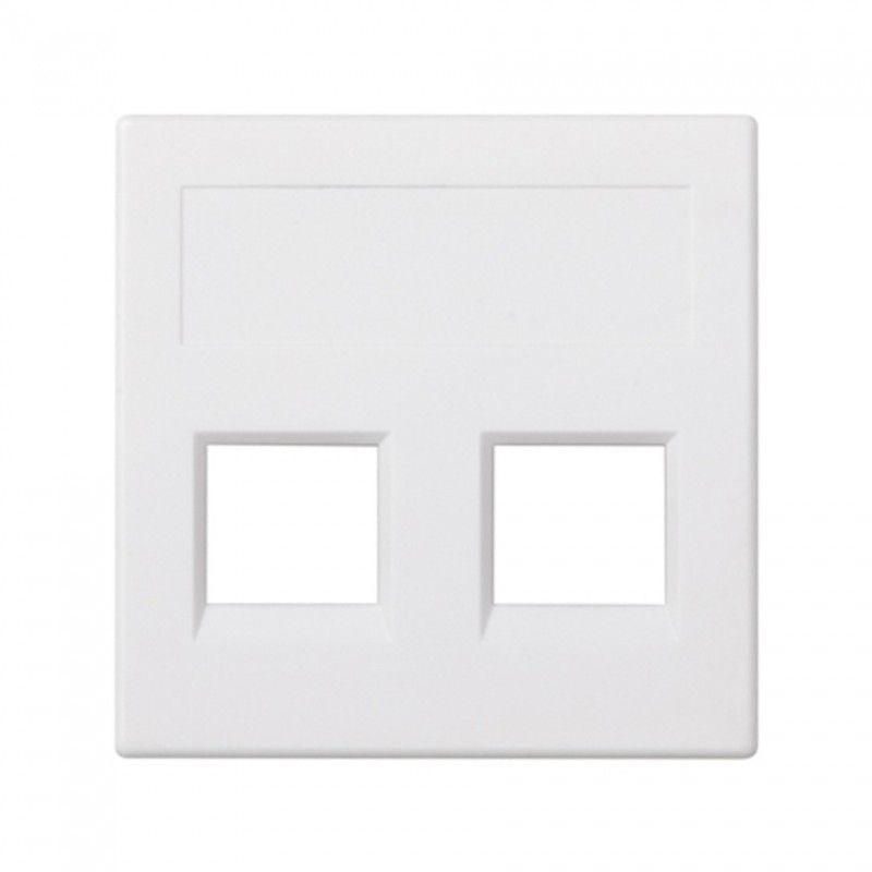 Placa vd plana sg panduit 2 mod blanco SIMON 50019189-030