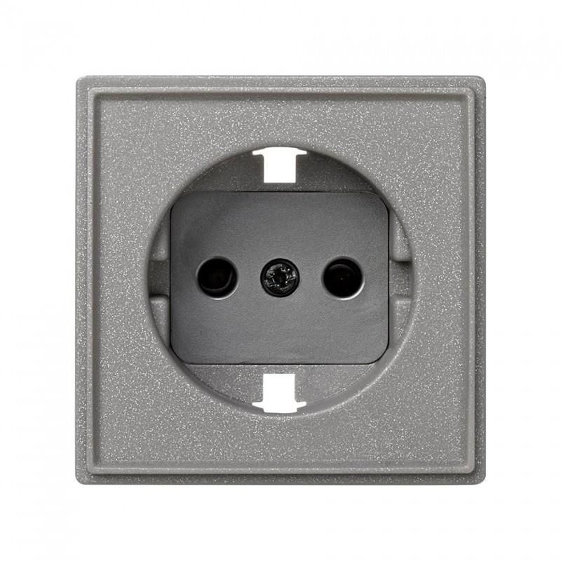 Tapa base de enchufe gris esmeril s.27 scudo SIMON 2705041-063