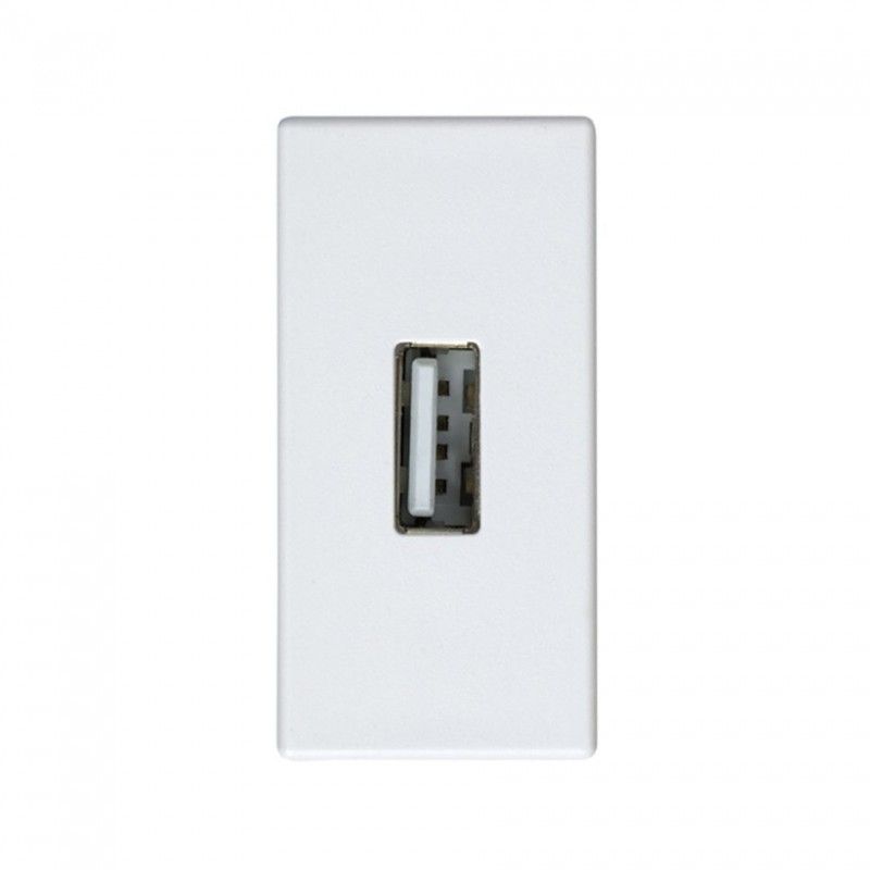 Conector con tapa para usb a hembra módulo estrecho SIMON 2701090-030