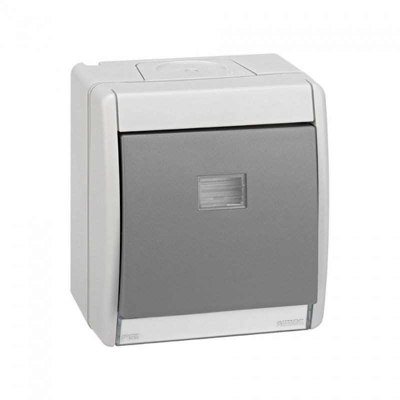 Schalter grau 10ax 250v ip55 SIMON 4490201-035