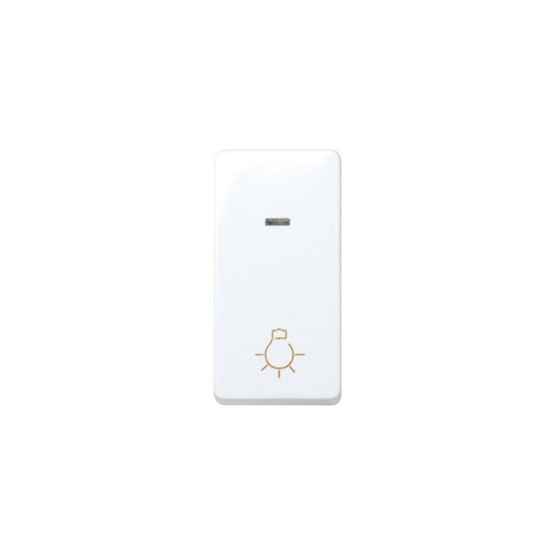 Pulsador luz estrecho luminoso Simon 27 BLANCO 27161-64