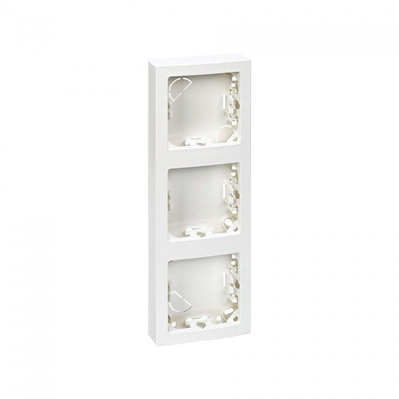 Moldura 3 elementos verticais branco SIMON 73 LOFT 73631-60